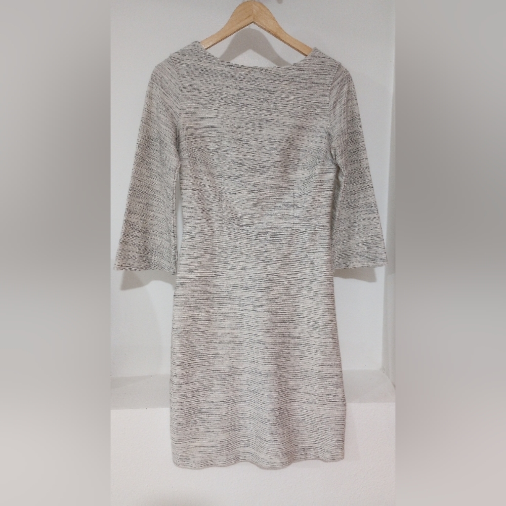 Old Navy Boat Neck Gray and White Dress size S